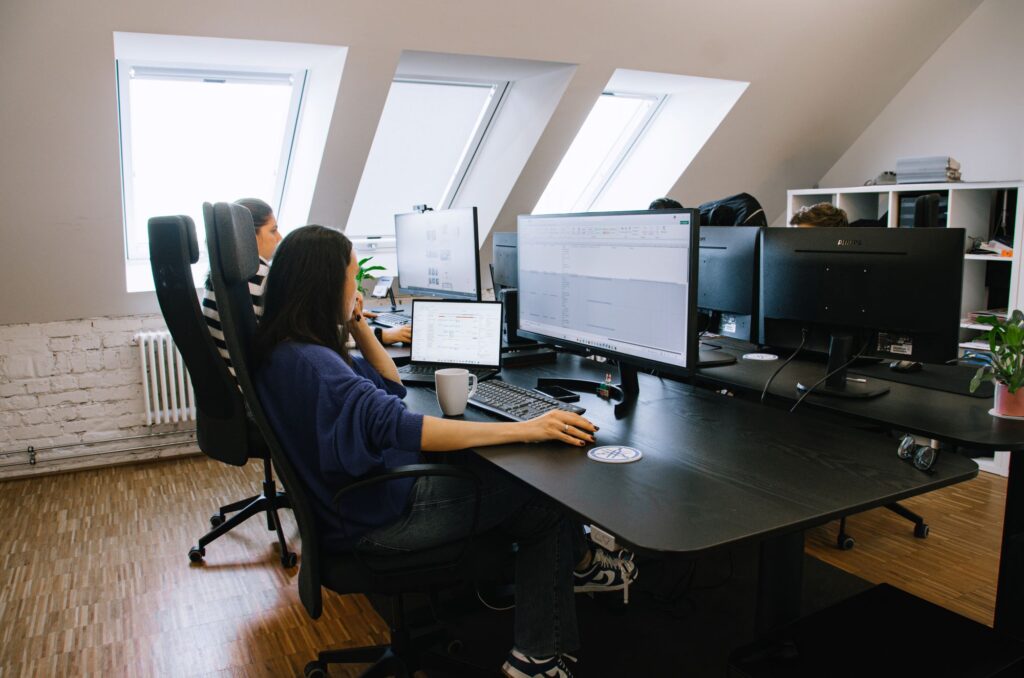 Modernes Büro bei IVT – Job Veranstaltungstechnik Krefeld